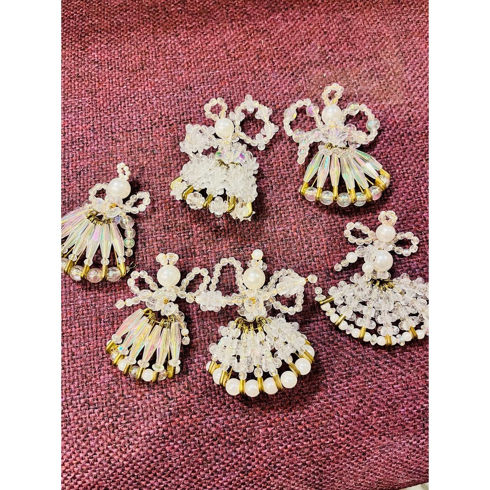 Vintage safety pin Angel ornaments (6)